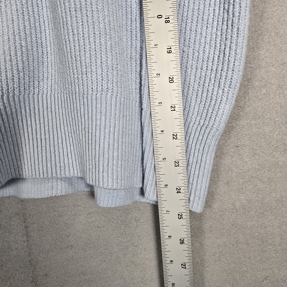 Old Navy Sweater Pullover Women S Small Blue V-Neck Knit Long Sleeve Cotton - Picture 10 of 14
